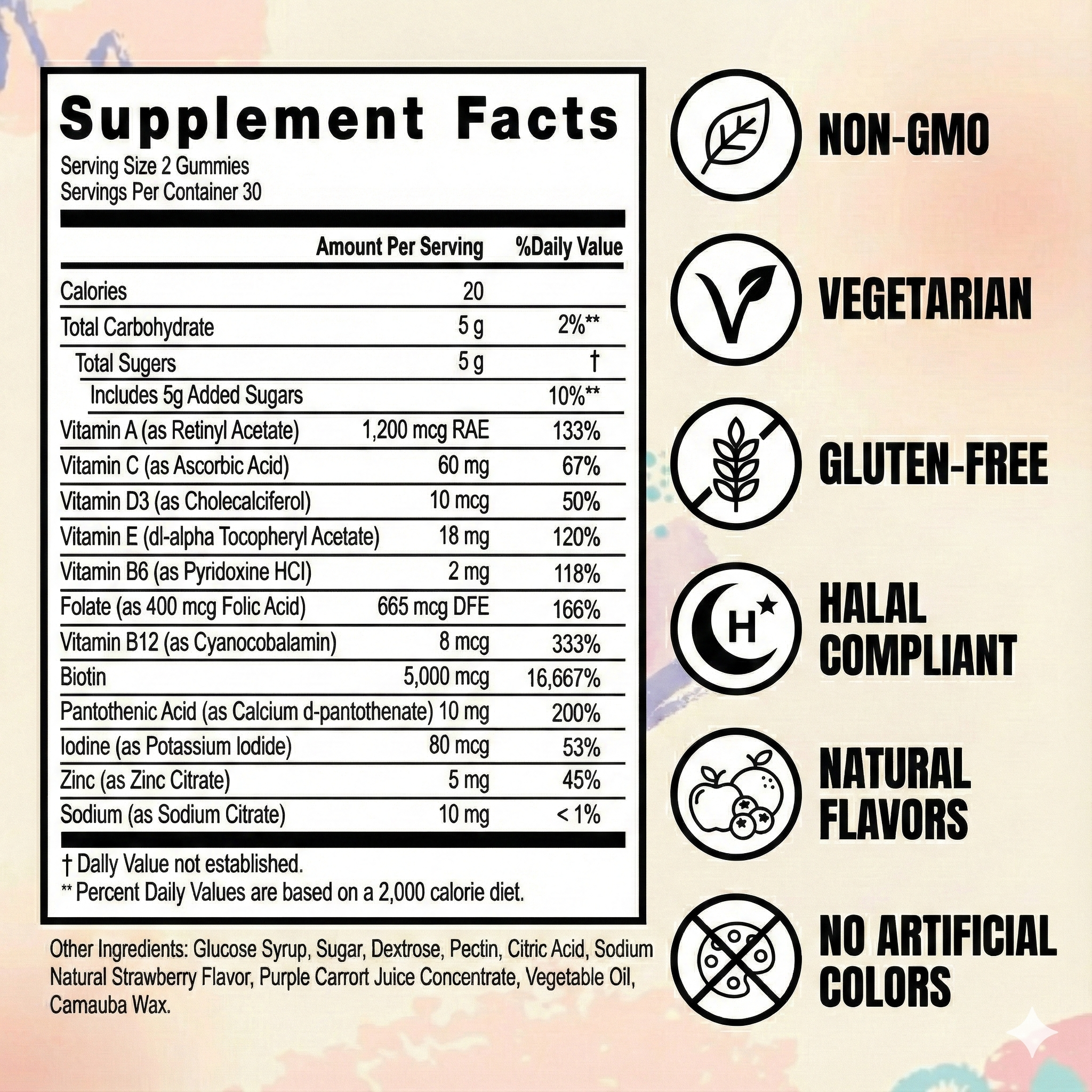 Everher Hair Vitamins Gummies - 1 Month